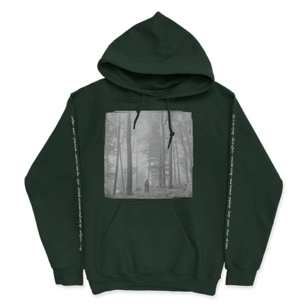 Taylor Swift folklore “in the trees” forest green hoodie